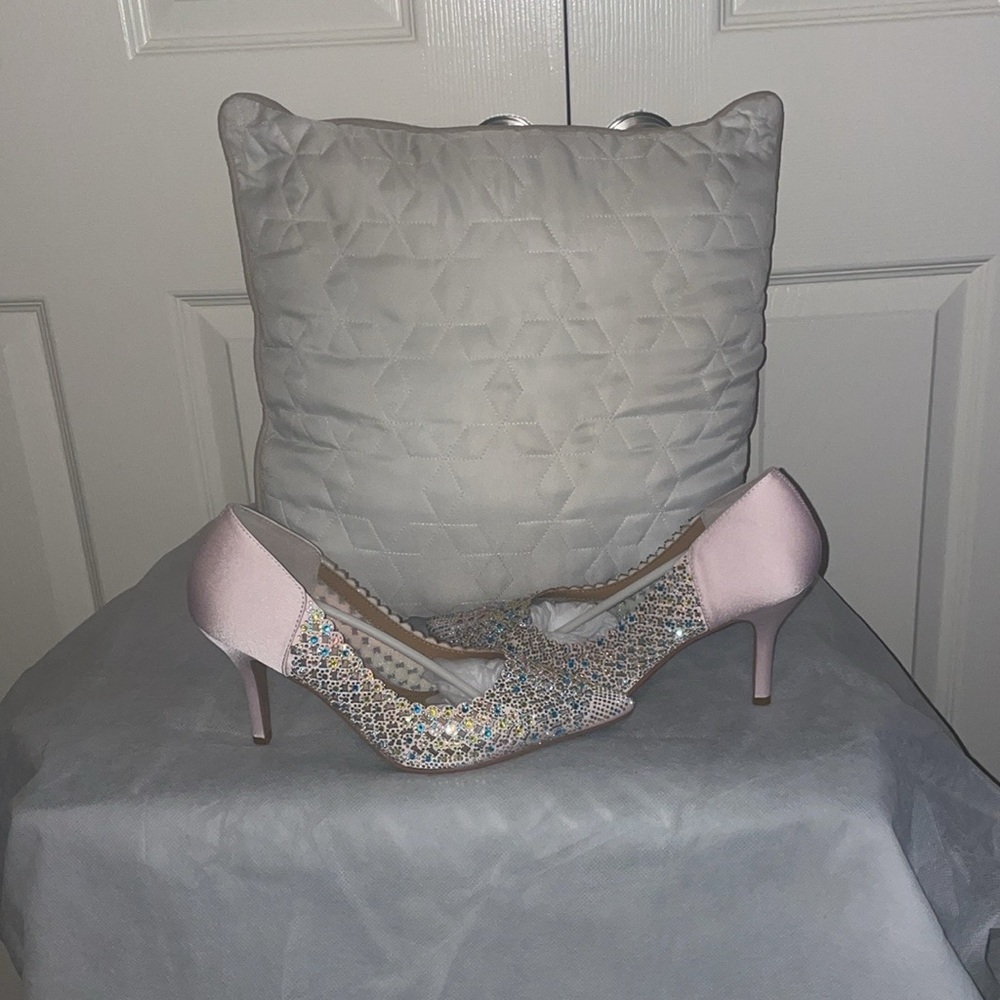 J. Renee multi satin shoe price just dropped never worn
